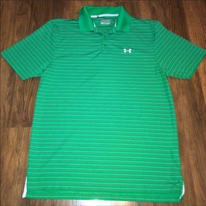 Under Armour green lightweight polo